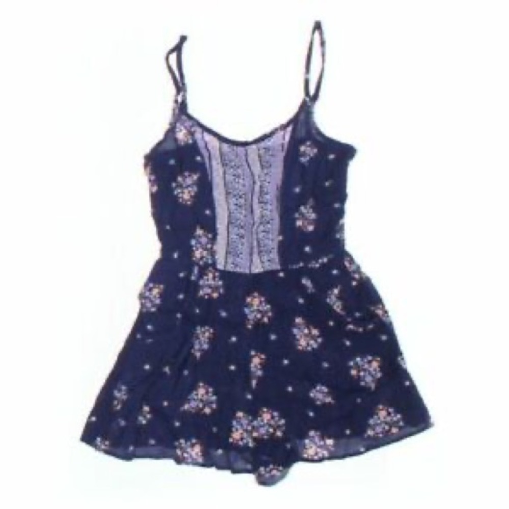 Floral Lily Rose Romper, Jumpsuit, Purple, Size XL